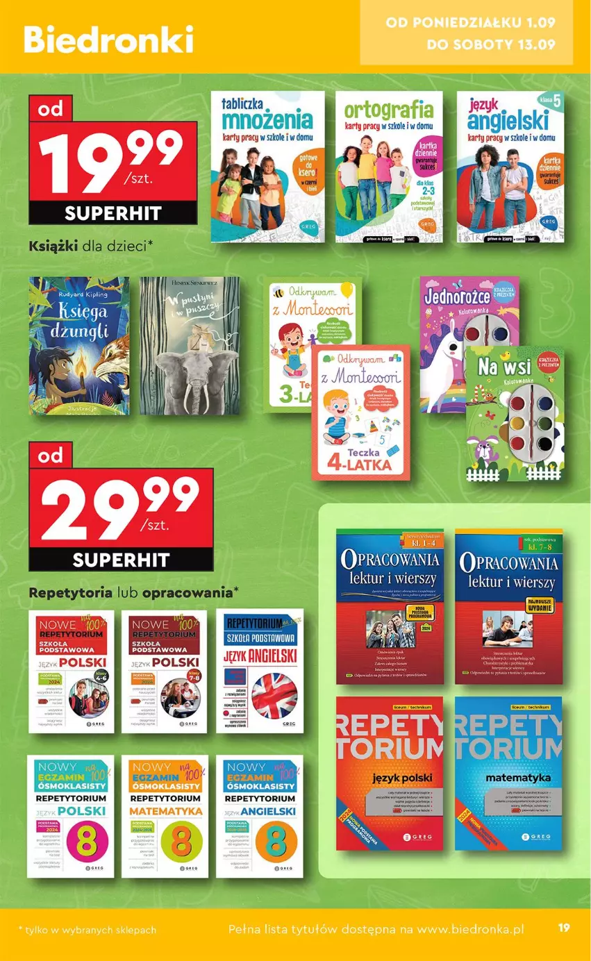 Gazetka promocyjna Biedronka - Okazje Tygodnia - ważna 01.09 do 13.09.2025 - strona 21 - produkty: Dzieci