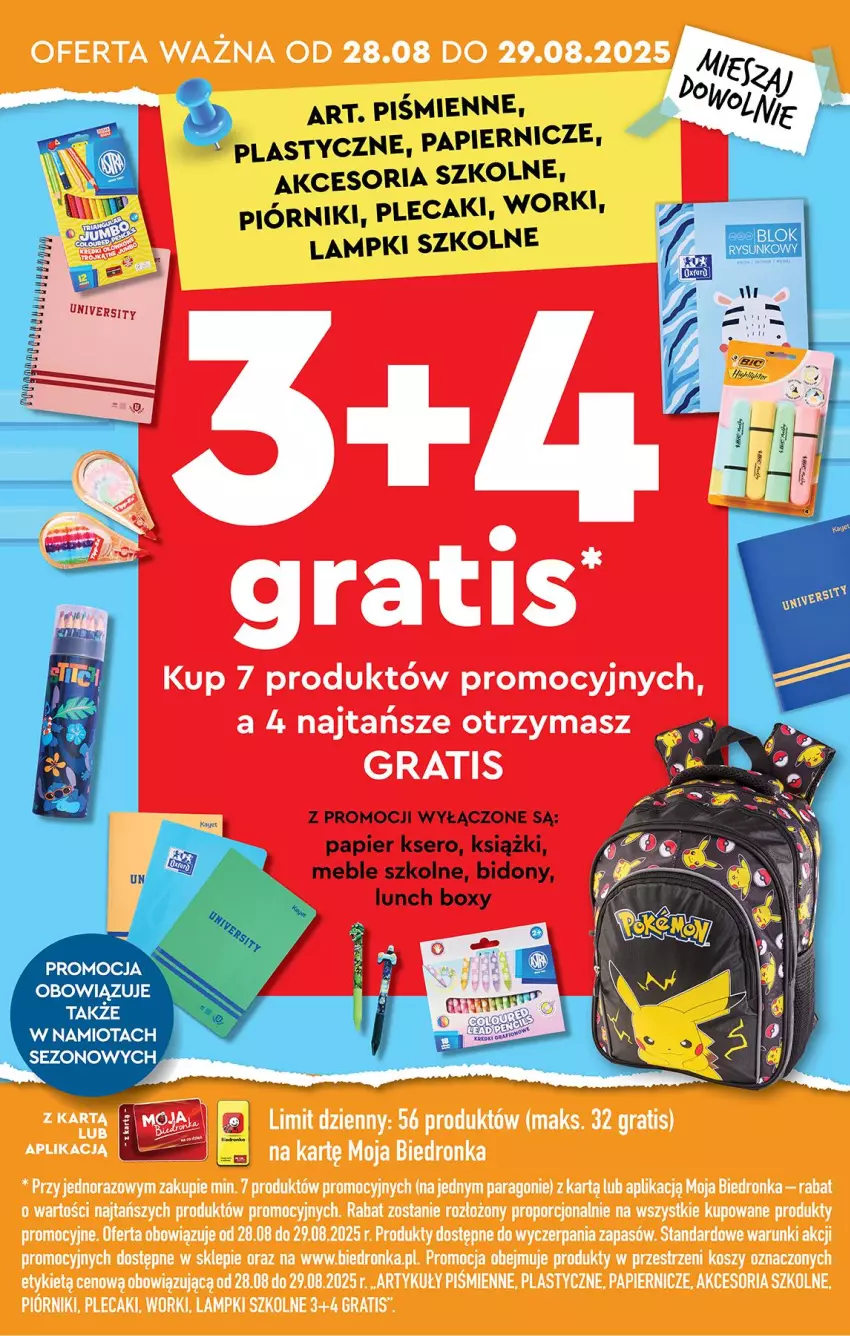Gazetka promocyjna Biedronka - Okazje Tygodnia - ważna 01.09 do 13.09.2025 - strona 3 - produkty: Fa, Lunch box, Meble, Namiot, Papier, Ser