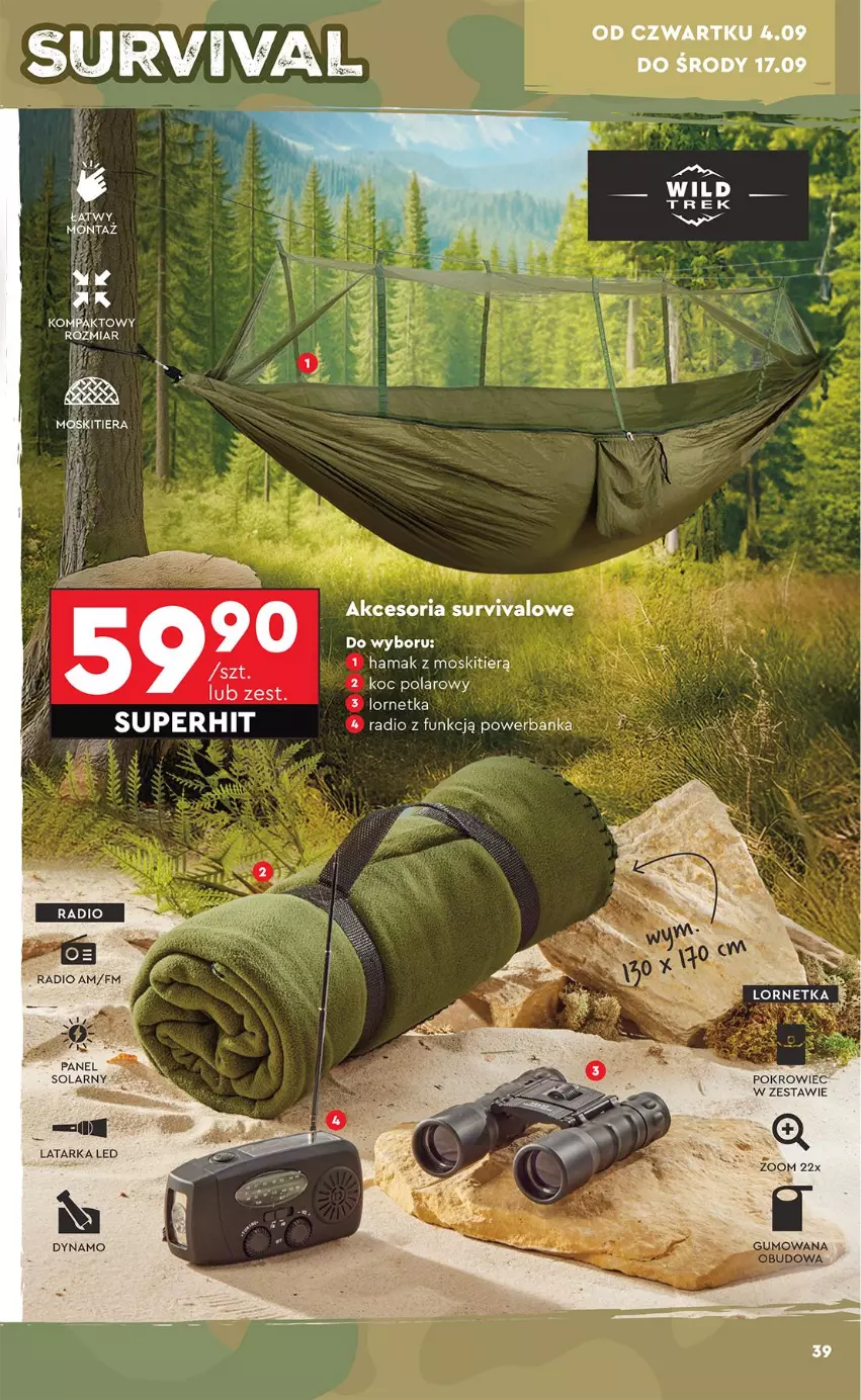 Gazetka promocyjna Biedronka - Okazje Tygodnia - ważna 01.09 do 13.09.2025 - strona 41 - produkty: Hama, Koc, Pokrowiec, Powerbank