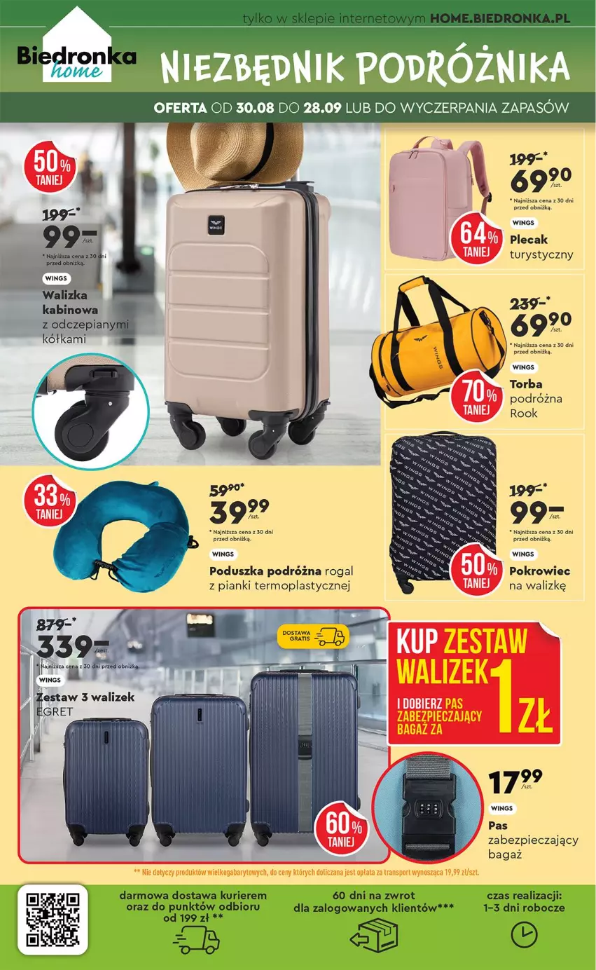 Gazetka promocyjna Biedronka - Okazje Tygodnia - ważna 01.09 do 13.09.2025 - strona 42 - produkty: Mop, Piec, Plecak, Poduszka, Pokrowiec, Por, Rogal, Sport, Torba, Tran