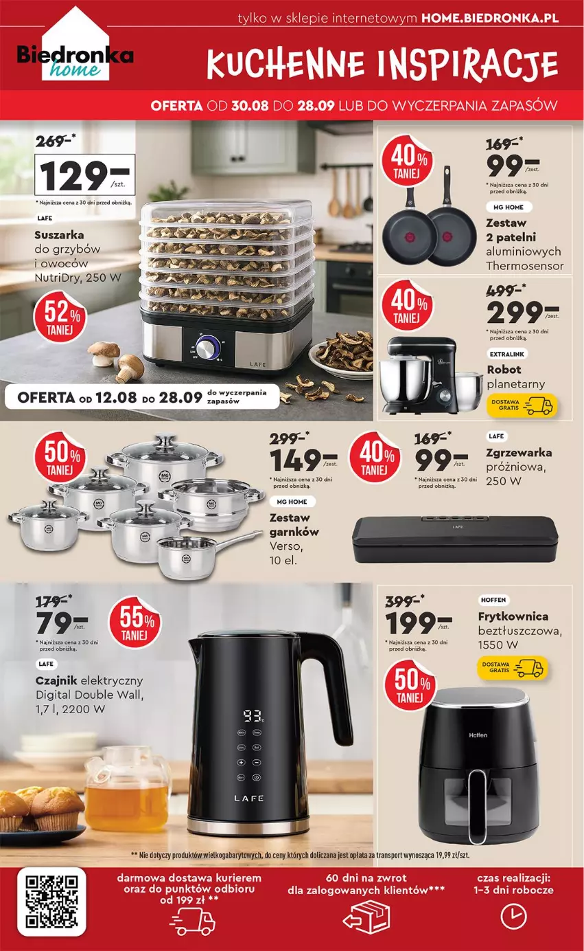 Gazetka promocyjna Biedronka - Okazje Tygodnia - ważna 01.09 do 13.09.2025 - strona 44 - produkty: Czajnik, Czajnik elektryczny, Gra, Robot, Suszarka, Warka