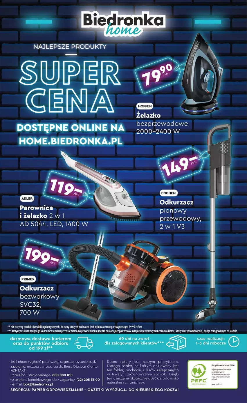 Gazetka promocyjna Biedronka - Okazje Tygodnia - ważna 01.09 do 13.09.2025 - strona 46 - produkty: Gra, Kosz, Odkurzacz, Papier, Parownica, Por, Sos, Sport, Telefon, Tran