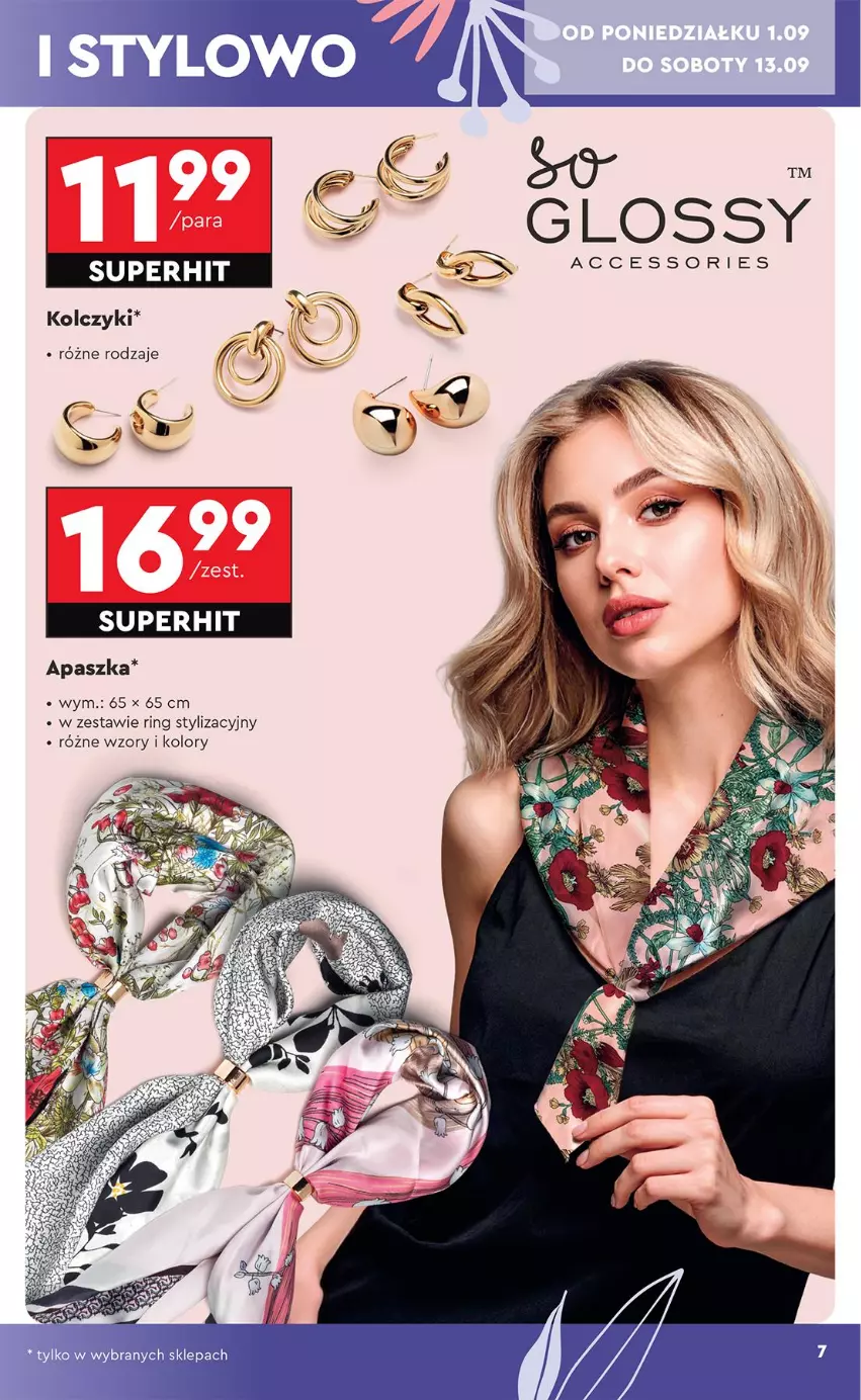 Gazetka promocyjna Biedronka - Okazje Tygodnia - ważna 01.09 do 13.09.2025 - strona 9 - produkty: Kolczyki