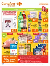 Gazetka promocyjna Carrefour - Gazetka Express - Gazetka - ważna od 03.04 do 03.04.2021 - strona 2 - produkty: Piwa, Piwo, Ciastka, Sok, Gra, Szynka wieprzowa, Sokołów, Chipsy, Coca-Cola, Szynka, Czekolada, Napój gazowany, Delicje, Fanta, Kiełbasa biała, Sprite, Napój, Kiełbasa, Oreo, Milka, Fa