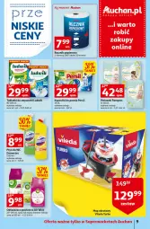 Gazetka promocyjna Auchan - Szkoła oszczędzania Temat przeAtrakcje cenowe Supermarkety - Gazetka - ważna od 24.08 do 24.08.2022 - strona 9 - produkty: Ludwik, Domestos, Ryż, Mop, Pampers, Papier, Air Wick, Tablet, Persil, Vileda, Ręcznik, Odświeżacz powietrza, Płyn do wc, Zmywarki, Kapsułki do prania, Tabletki do zmywarki