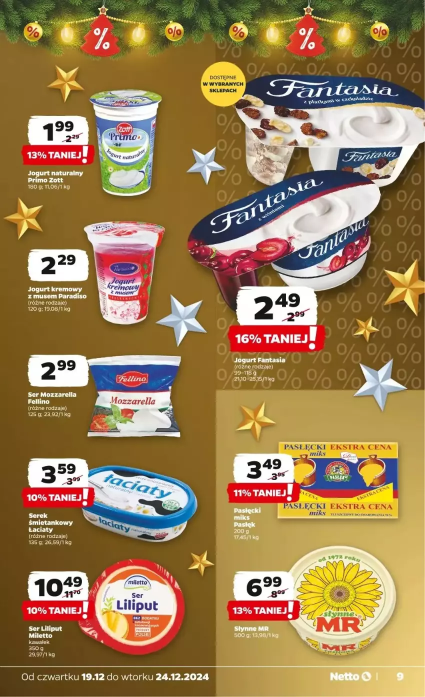 Gazetka promocyjna Netto - ważna 19.12 do 24.12.2024 - strona 27 - produkty: Fa, Fanta, Jogurt, Jogurt naturalny, Kawa, Mozzarella, Mus, Ser, Wałek, Zott