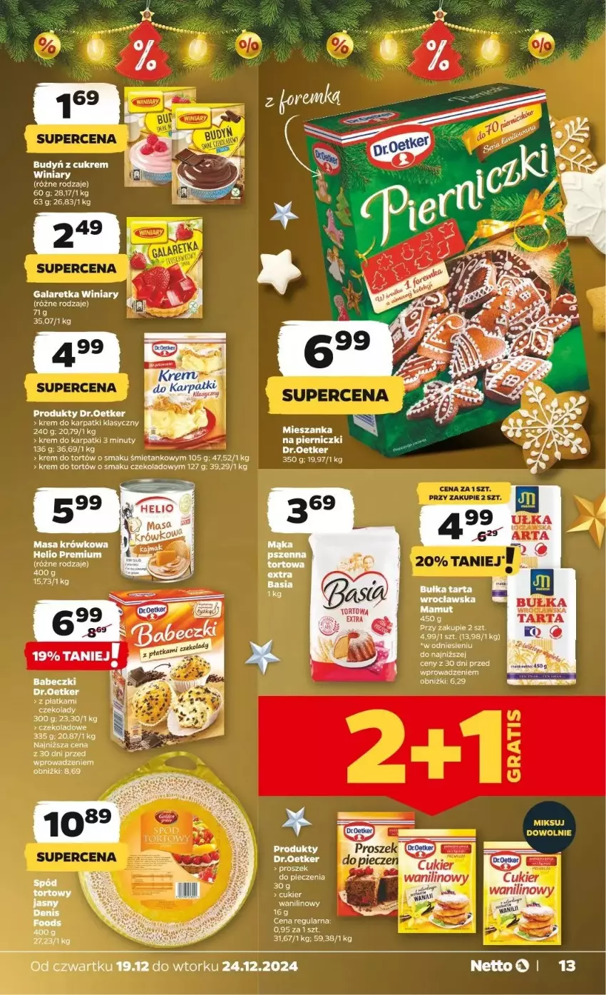 Gazetka promocyjna Netto - ważna 19.12 do 24.12.2024 - strona 5 - produkty: Fa, Gala, Galaretka, Helio, Karp, Krem do karpatki, Krem do tortów, Nuty, Ocet, Piec, Proszek do pieczenia, Winiary