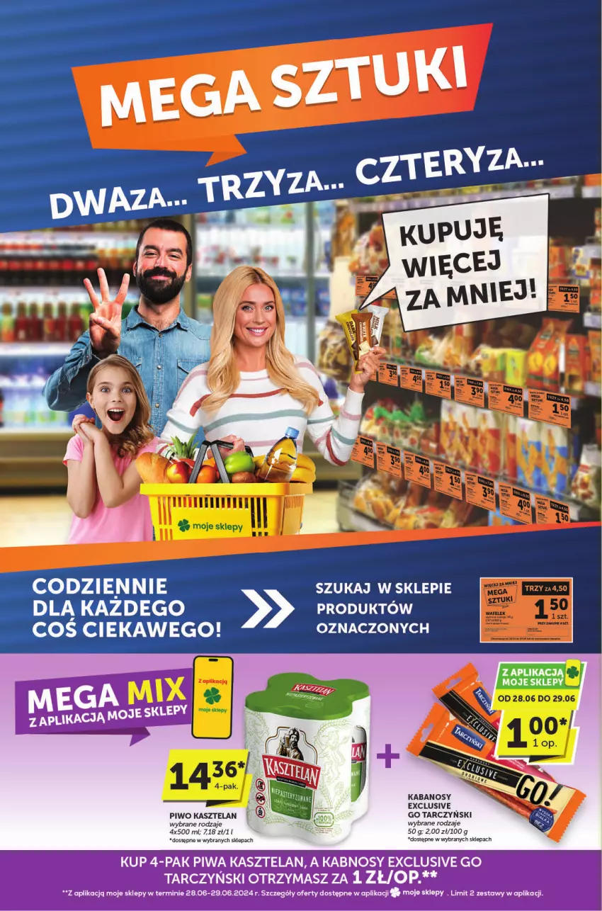 Gazetka promocyjna ABC - ważna 27.06 do 09.07.2024 - strona 4 - produkty: Kabanos, Kasztelan, Piwa, Tarczyński