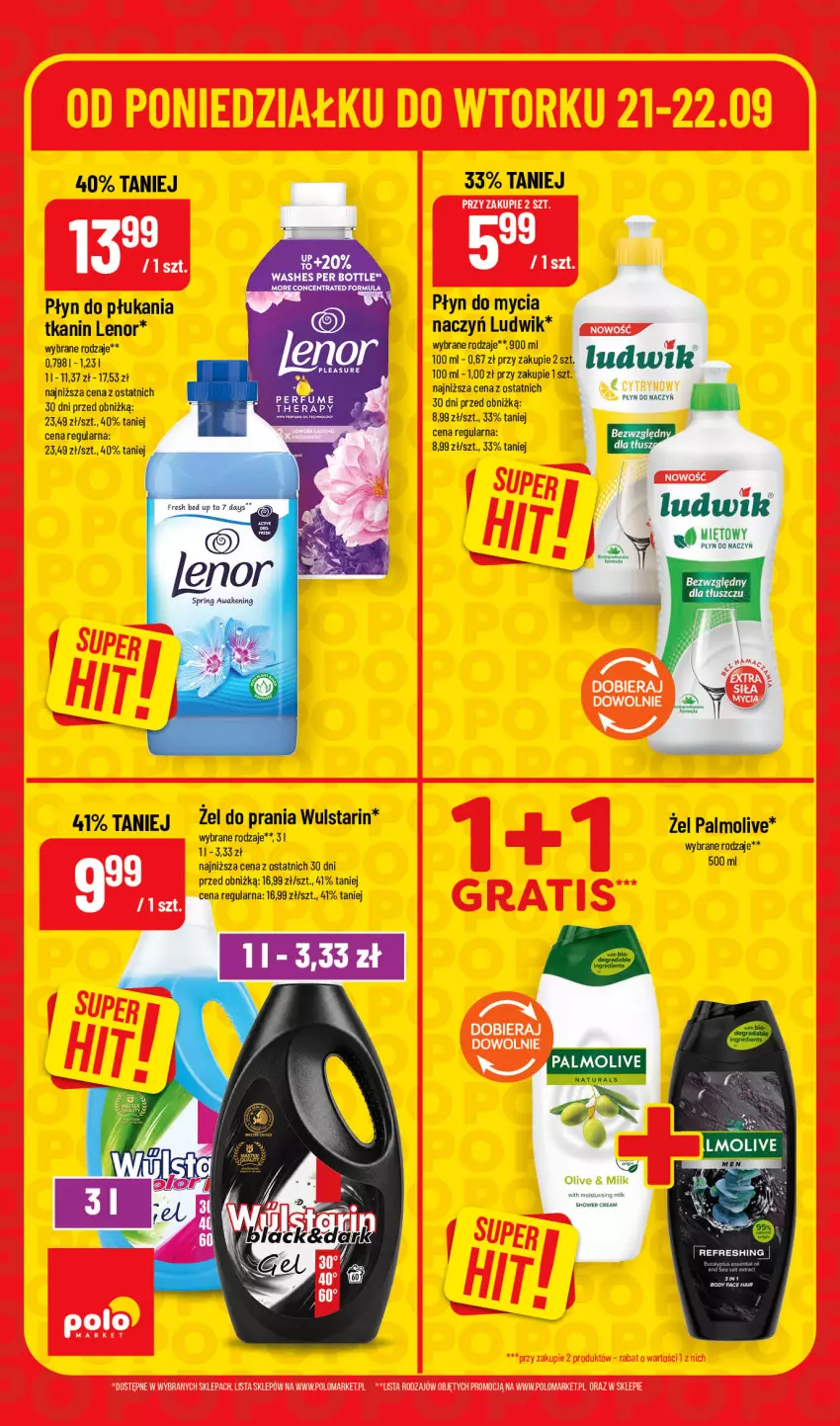Gazetka promocyjna PoloMarket - Katalog Superhity - ważna 21.09 do 22.09.2026 - strona 6 - produkty: Lenor, Ludwik, Palmolive, Płyn do mycia, Płyn do płukania