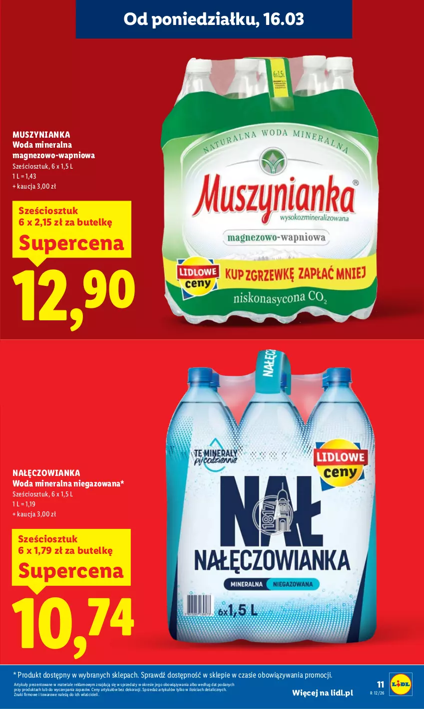 Gazetka promocyjna Lidl - Gazetka ważna od 16.03 do 18.03 - ważna 16.03 do 18.03.2026 - strona 11 - produkty: Magnez, Mus, Muszynianka, Nałęczowianka, Woda, Woda mineralna