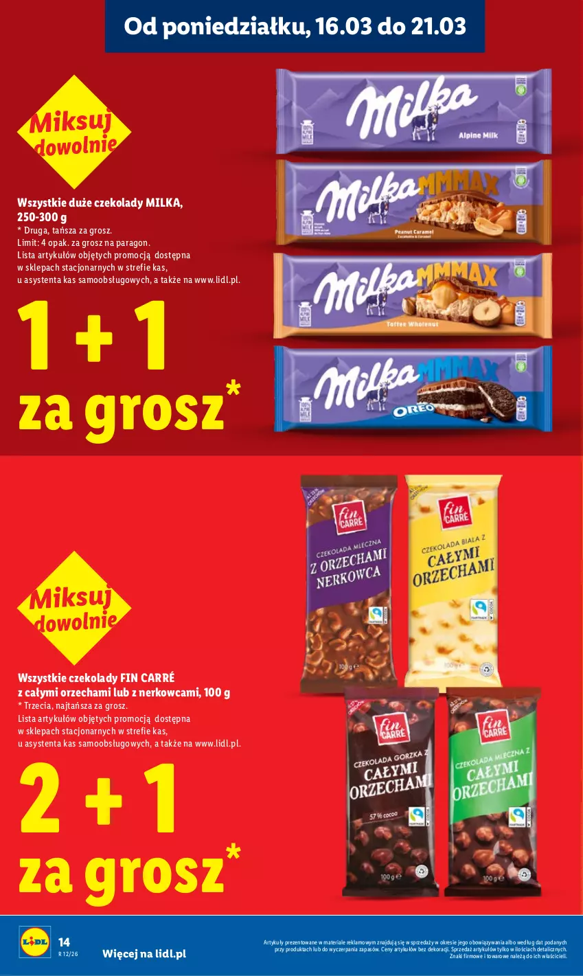 Gazetka promocyjna Lidl - Gazetka ważna od 16.03 do 18.03 - ważna 16.03 do 18.03.2026 - strona 14 - produkty: Gra, Milka, Tyskie