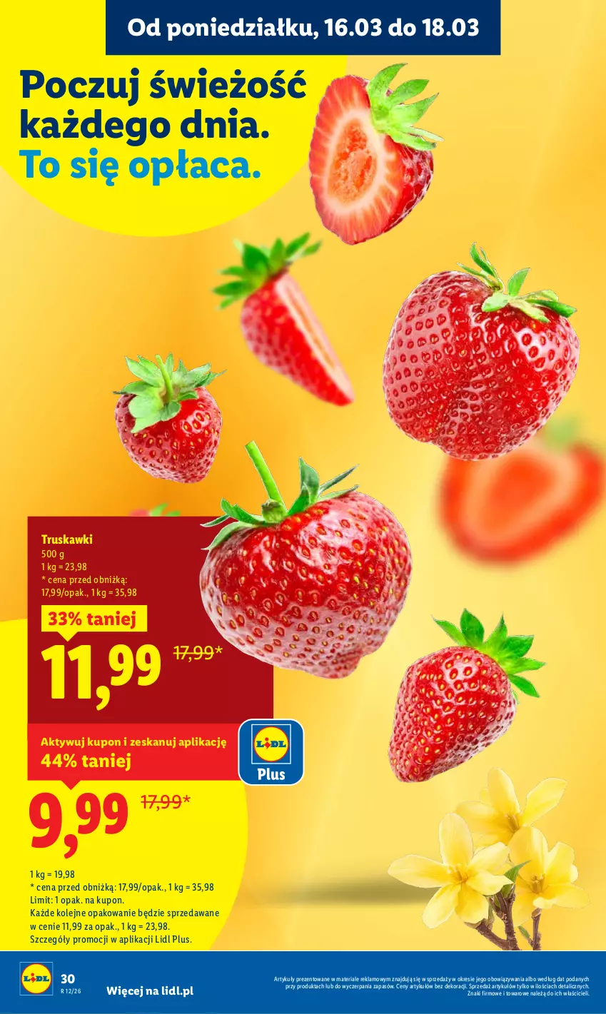 Gazetka promocyjna Lidl - Gazetka ważna od 16.03 do 18.03 - ważna 16.03 do 18.03.2026 - strona 32 - produkty: Olej, Truskawki