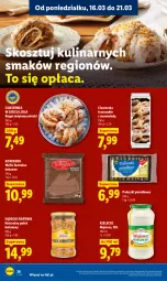 Gazetka promocyjna Lidl - Gazetka ważna od 16.03 do 18.03 - Gazetka - ważna od 18.03 do 18.03.2026 - strona 40 - produkty: Majonez, Piernik, Ser, Cukier, Kosz, Wafle, Rogal, Mola, Kakao
