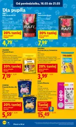 Gazetka promocyjna Lidl - Gazetka ważna od 16.03 do 18.03 - Gazetka - ważna od 18.03 do 18.03.2026 - strona 76 - produkty: Mokra karma, Królik, Wołowina, Przysmak dla kota, Przysmak dla psa