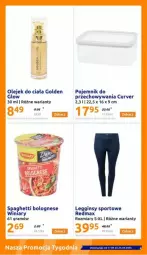 Gazetka promocyjna Action - Gazetka - ważna od 23.04 do 23.04.2024 - strona 6 - produkty: Por, Gin, Gra, Winiary, Olejek do ciała, Pojemnik, Sport, Spaghetti, Legginsy, Pojemnik do przechowywania, Olej