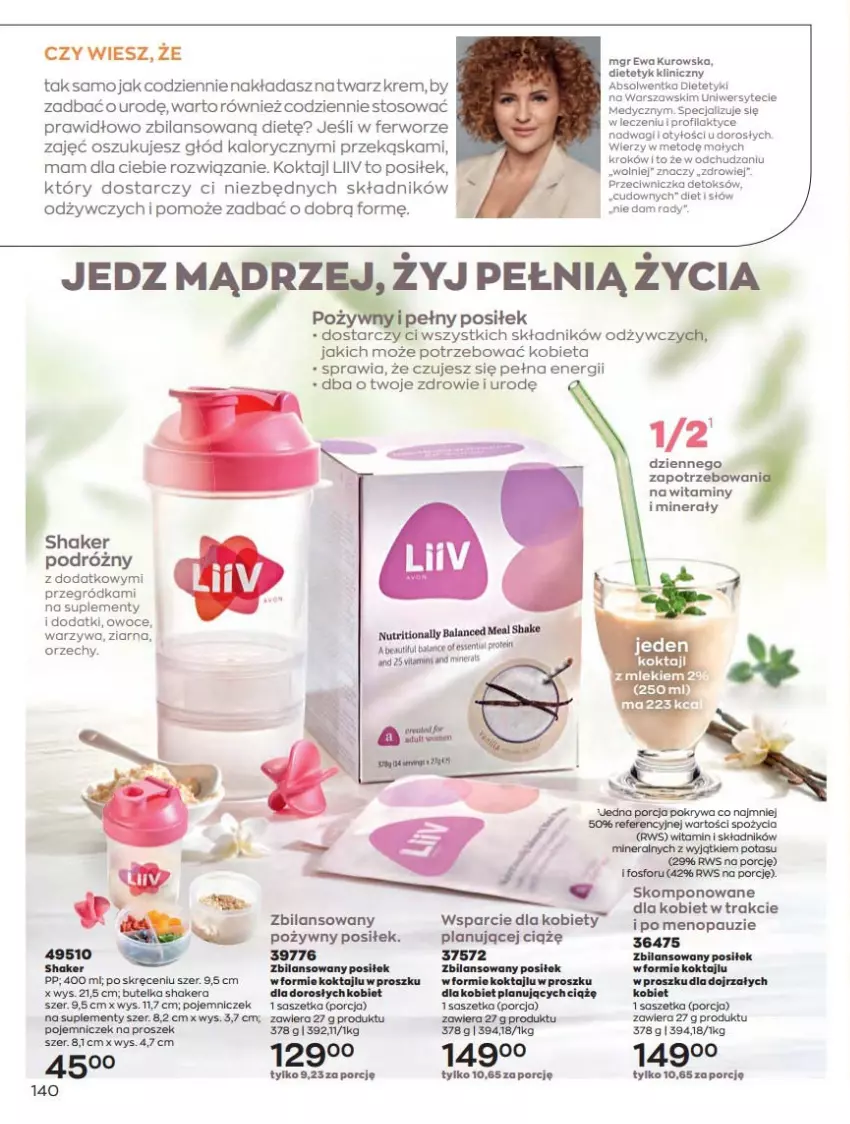 Gazetka promocyjna Avon - Czerwiec - ważna 01.06 do 30.06.2021 - strona 140 - produkty: Owoce, Pokrywa, Por, Wagi, Warzywa, Zdrowie