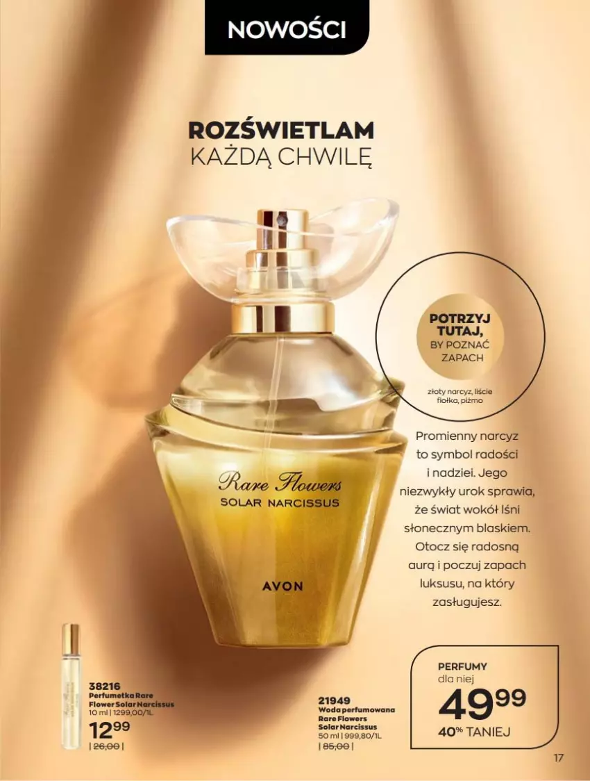 Gazetka promocyjna Avon - Czerwiec - ważna 01.06 do 30.06.2021 - strona 17 - produkty: Narcyz, Perfum, Woda, Woda perfumowana