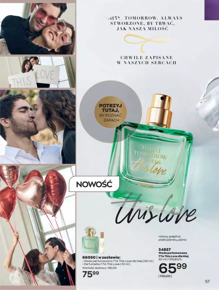 Gazetka promocyjna Avon - Czerwiec - ważna 01.06 do 30.06.2021 - strona 57 - produkty: Always, Grejpfrut, Perfum, Ser, Woda, Woda perfumowana