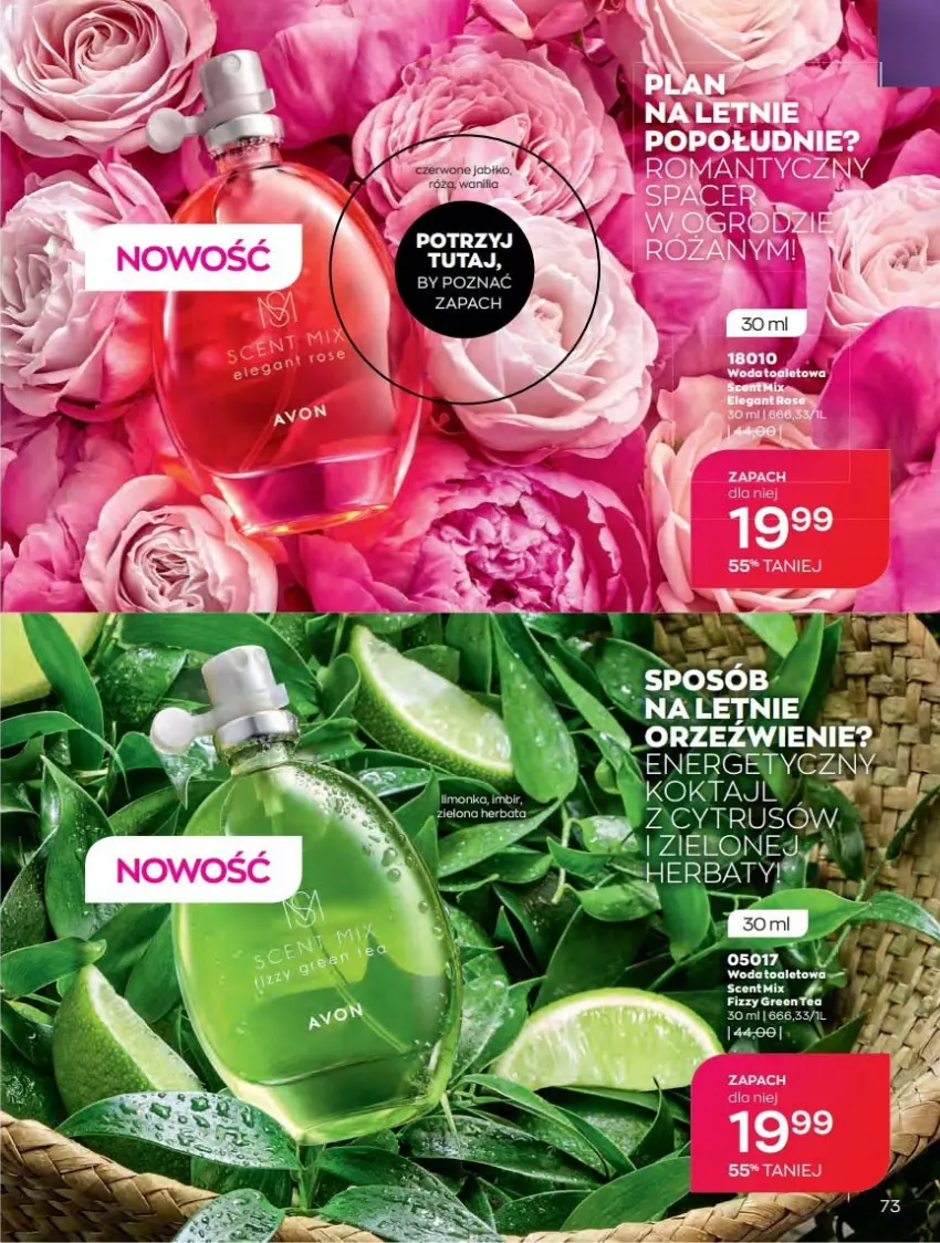 Gazetka promocyjna Avon - Czerwiec - ważna 01.06 do 30.06.2021 - strona 73 - produkty: Fa, Imbir, Kefir, Róża, Woda