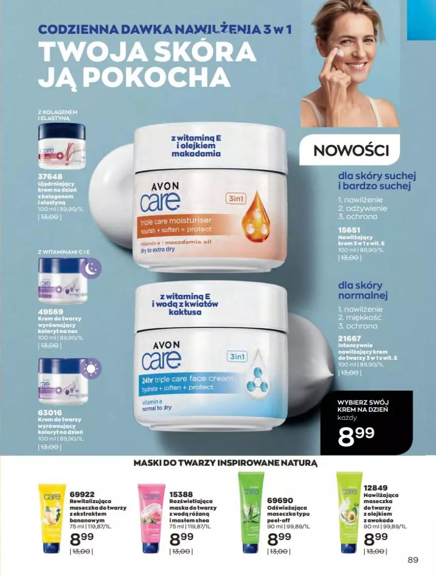 Gazetka promocyjna Avon - Czerwiec - ważna 01.06 do 30.06.2021 - strona 89 - produkty: Kaktus, Maska, Olej, Róża, Ser