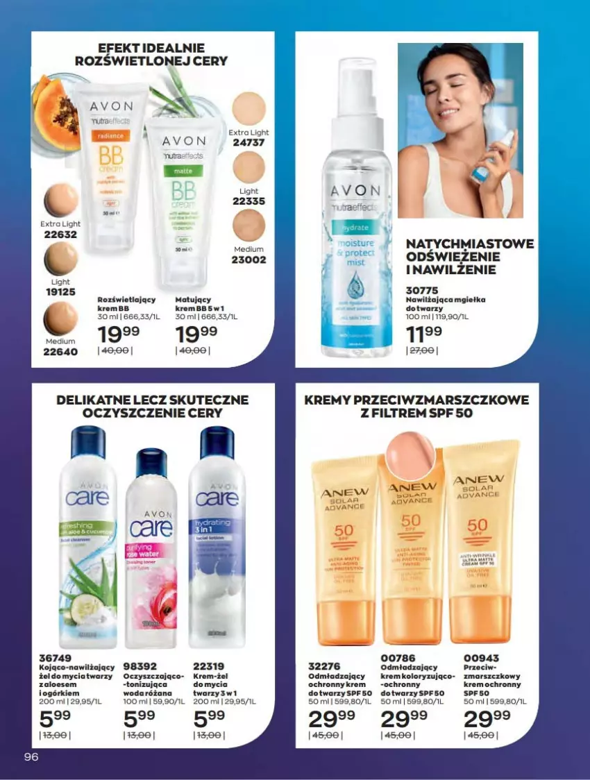 Gazetka promocyjna Avon - Czerwiec - ważna 01.06 do 30.06.2021 - strona 96 - produkty: Anew, Mars, Ochronny krem, Róża, Ryż, Woda