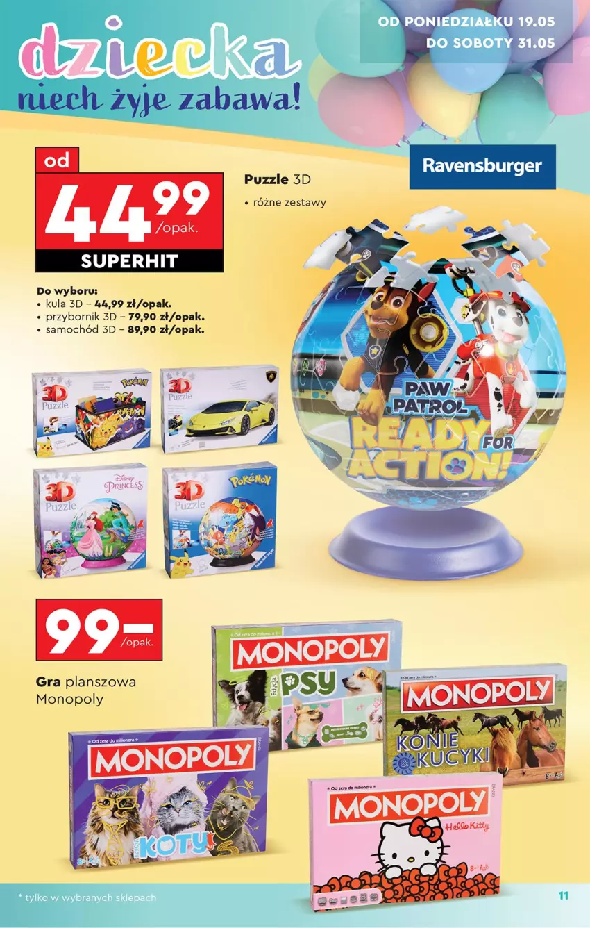 Gazetka promocyjna Biedronka - Okazje Tygodnia - ważna 17.05 do 31.05.2025 - strona 13 - produkty: Gra, Lion, Monopoly, Puzzle, Samochód