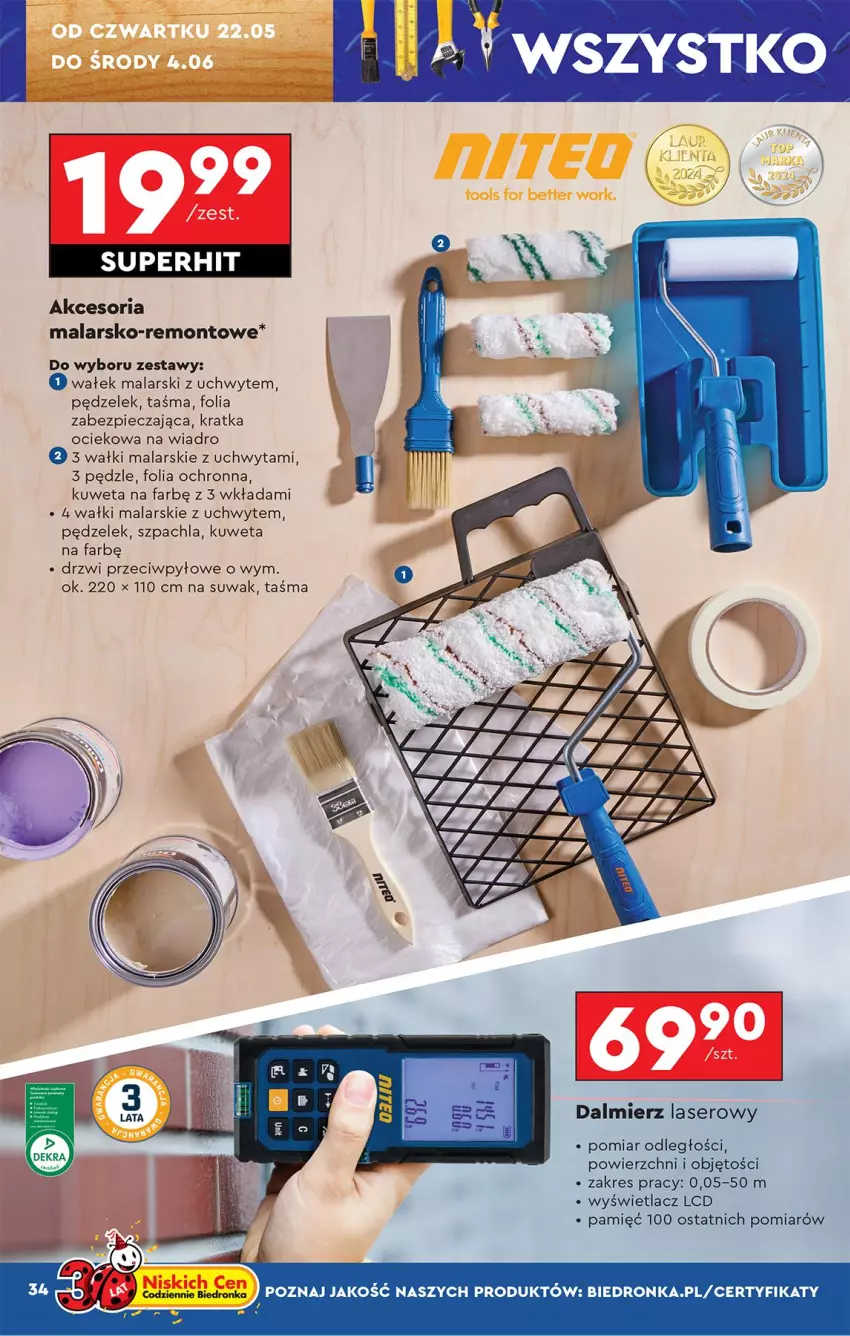 Gazetka promocyjna Biedronka - Okazje Tygodnia - ważna 17.05 do 31.05.2025 - strona 36 - produkty: Drzwi, Fa, Kuweta, Piec, Ser, Wałek, Wałek malarski, Wiadro