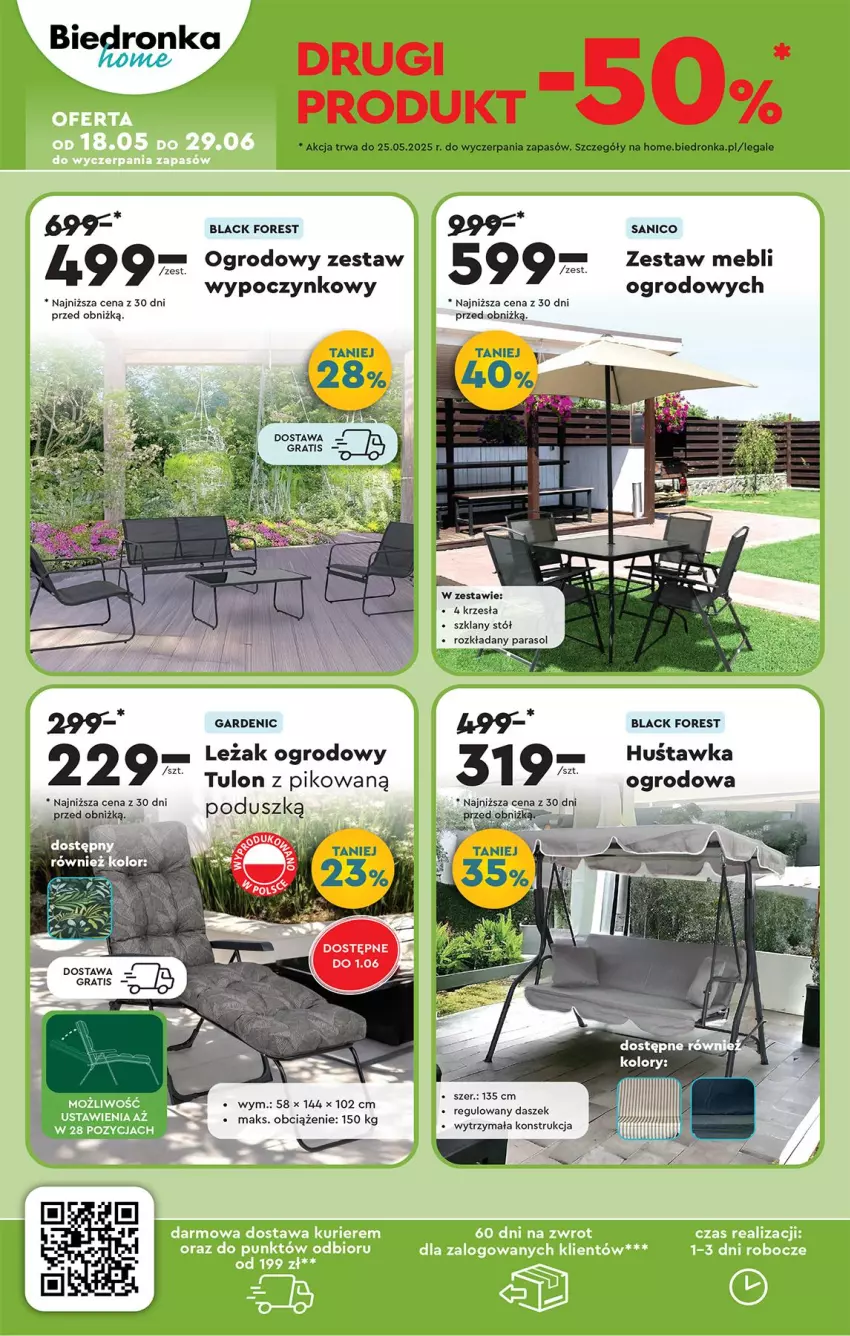 Gazetka promocyjna Biedronka - Okazje Tygodnia - ważna 17.05 do 31.05.2025 - strona 44 - produkty: Gra, Lack, Parasol, Stół
