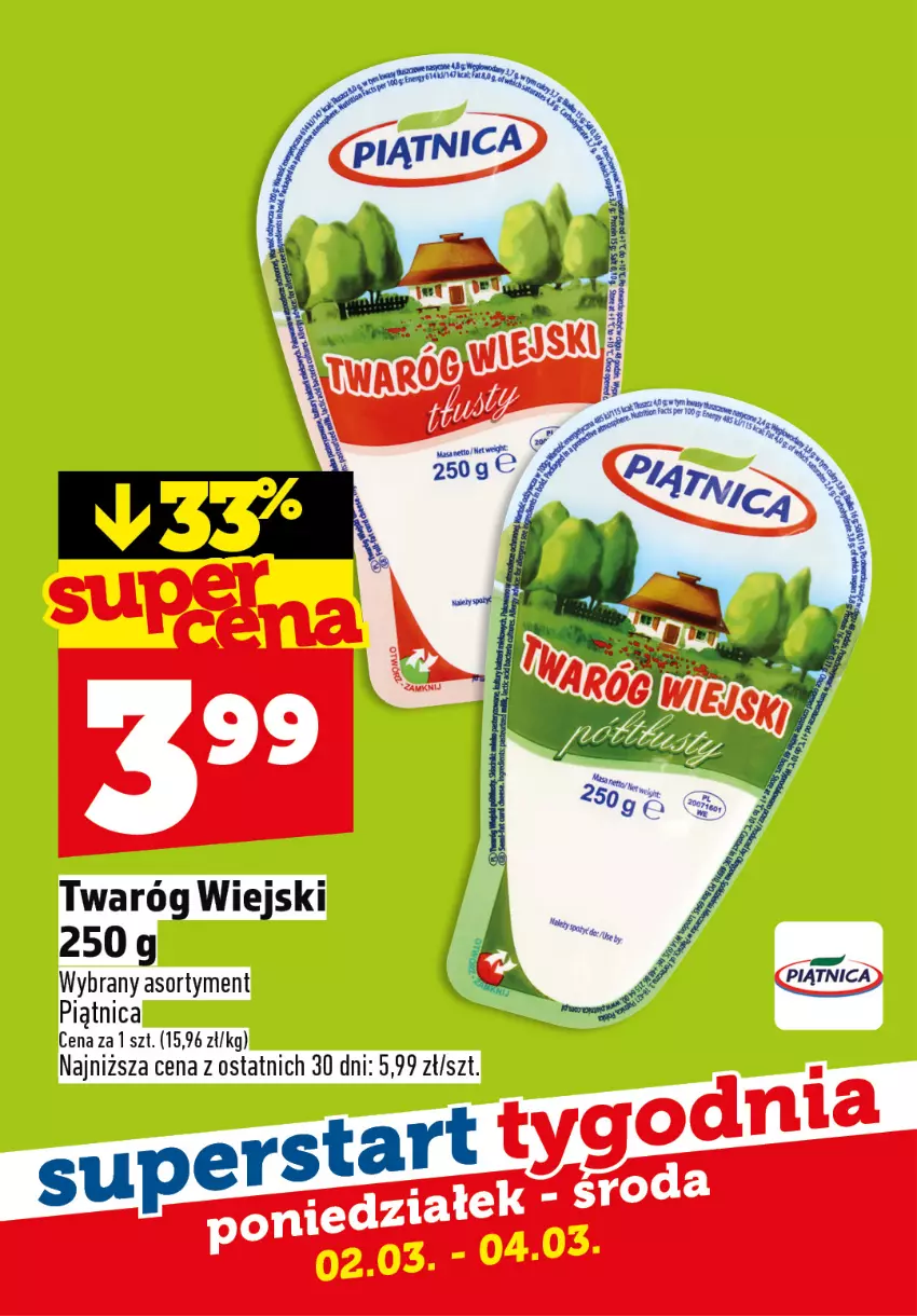 Gazetka promocyjna Topaz - Gazetka - ważna 02.03 do 04.03.2026 - strona 3 - produkty: Piątnica, Twaróg