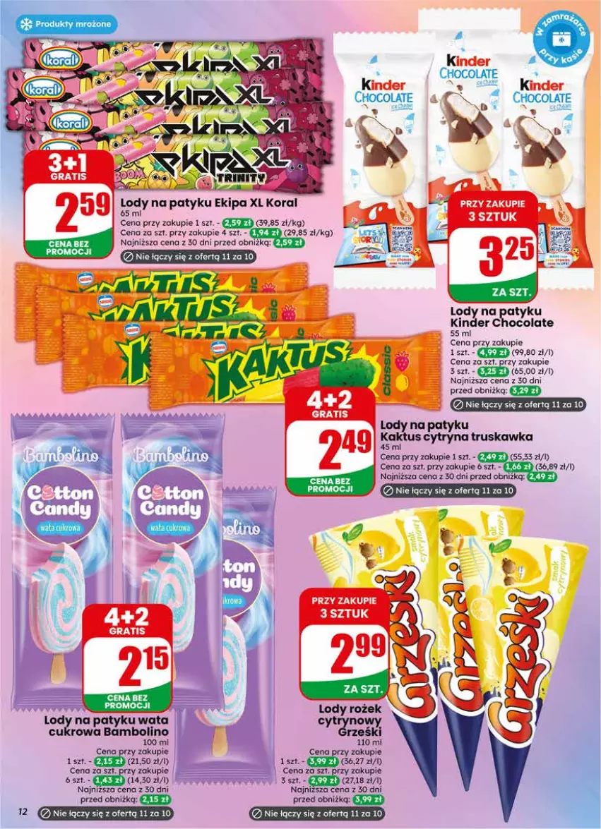 Gazetka promocyjna Dino - Gazetka 22 / 2026 - ważna 27.05 do 02.06.2026 - strona 12 - produkty: Lody, Produkty mrożone
