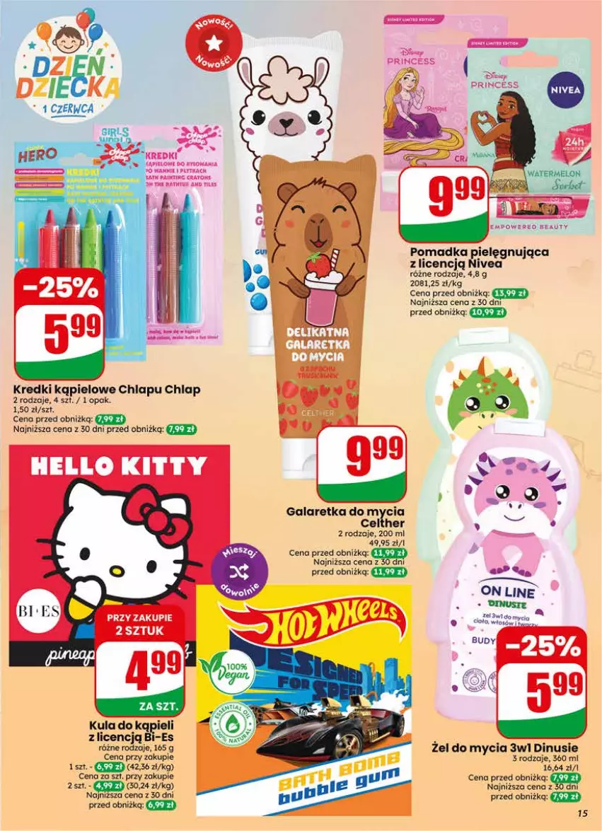 Gazetka promocyjna Dino - Gazetka 22 / 2026 - ważna 27.05 do 02.06.2026 - strona 15 - produkty: Gala, Galaretka, Kula do kąpieli, Nivea