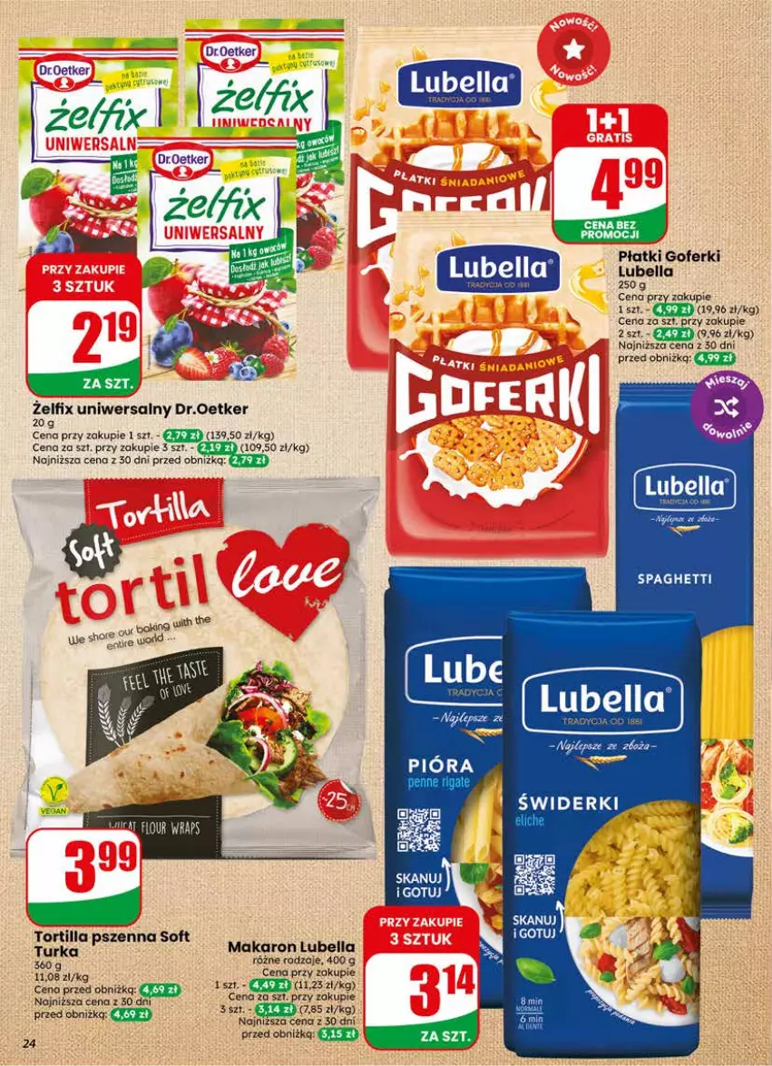 Gazetka promocyjna Dino - Gazetka 22 / 2026 - ważna 27.05 do 02.06.2026 - strona 24 - produkty: Bell, Bella, Lubella, Makaron, Spaghetti, Tortilla