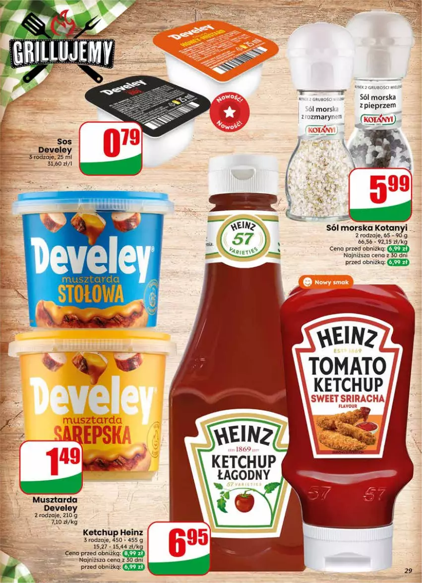Gazetka promocyjna Dino - Gazetka 22 / 2026 - ważna 27.05 do 02.06.2026 - strona 29 - produkty: Heinz, Ketchup, Mus, Musztarda, Pieprz, Rower, Sól, Sos