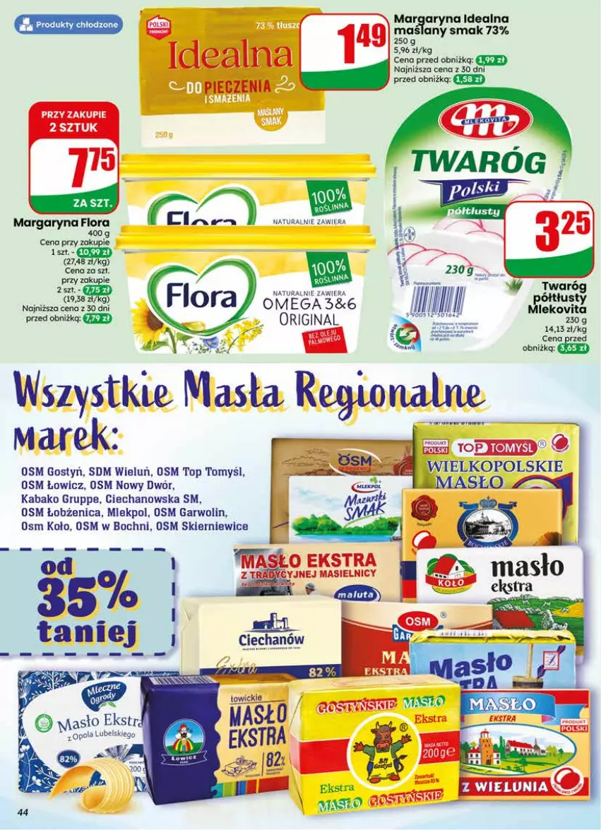 Gazetka promocyjna Dino - Gazetka 22 / 2026 - ważna 27.05 do 02.06.2026 - strona 44 - produkty: Flora, Gin, Margaryna, Top