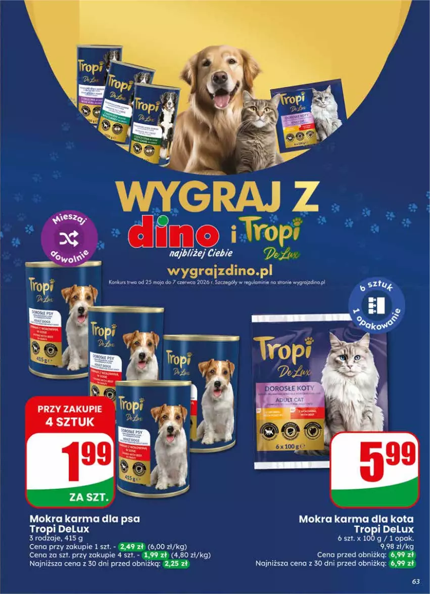 Gazetka promocyjna Dino - Gazetka 22 / 2026 - ważna 27.05 do 02.06.2026 - strona 63 - produkty: Mokra karma