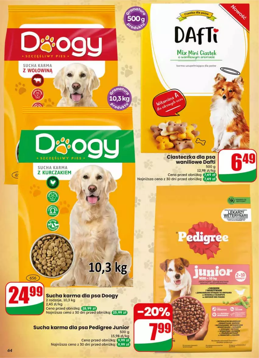 Gazetka promocyjna Dino - Gazetka 22 / 2026 - ważna 27.05 do 02.06.2026 - strona 64 - produkty: Kurczak, Pedigree, Stek, Sucha karma