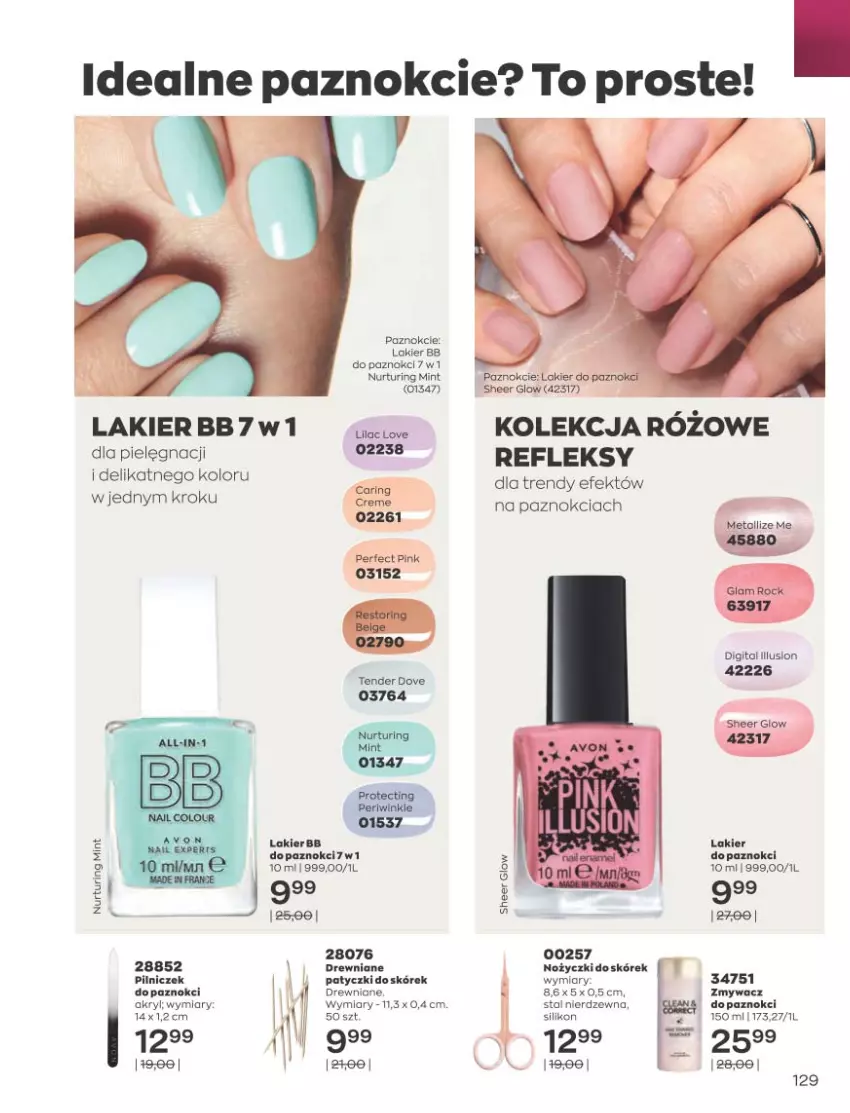 Gazetka promocyjna Avon - Katalog Avon 10/2021 kampania październik - ważna 01.09 do 31.10.2021 - strona 125 - produkty: Dove, Lakier, Noż, Nożyczki