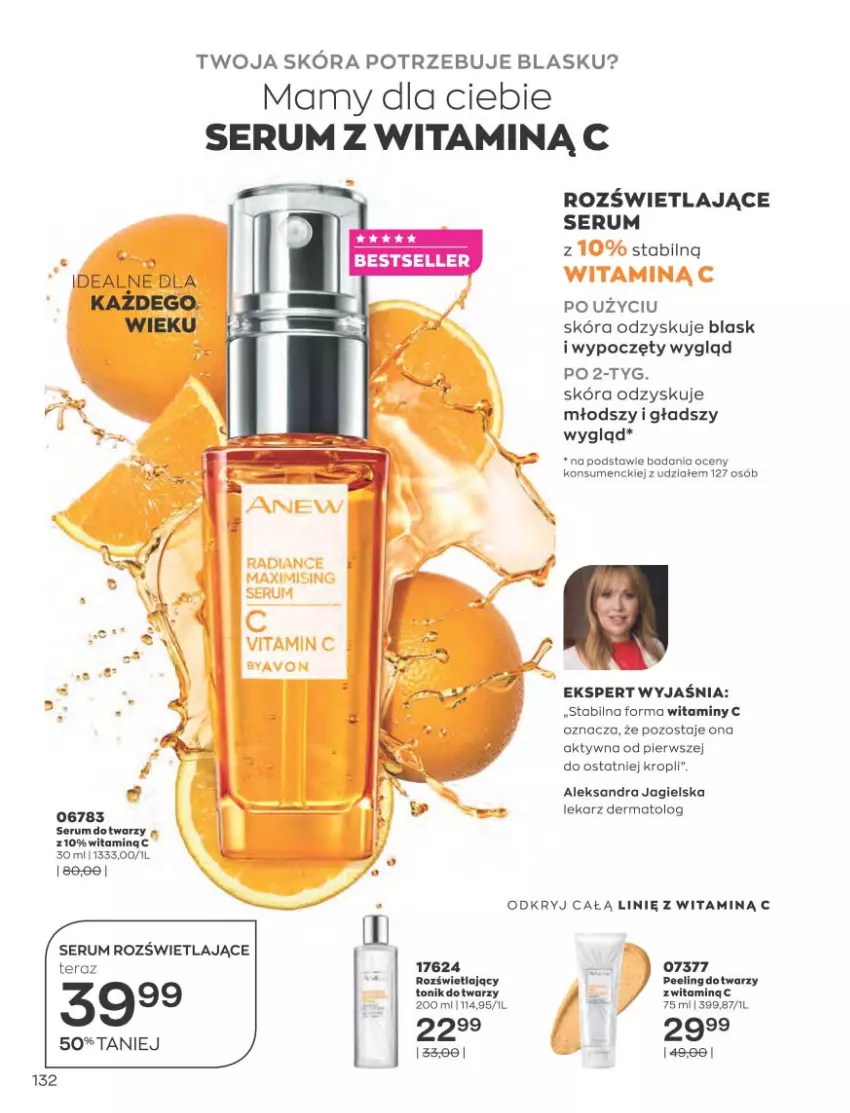 Gazetka promocyjna Avon - Katalog Avon 10/2021 kampania październik - ważna 01.09 do 31.10.2021 - strona 128 - produkty: Peeling, Rum, Ser, Serum, Serum do twarzy, Tera, Tonik