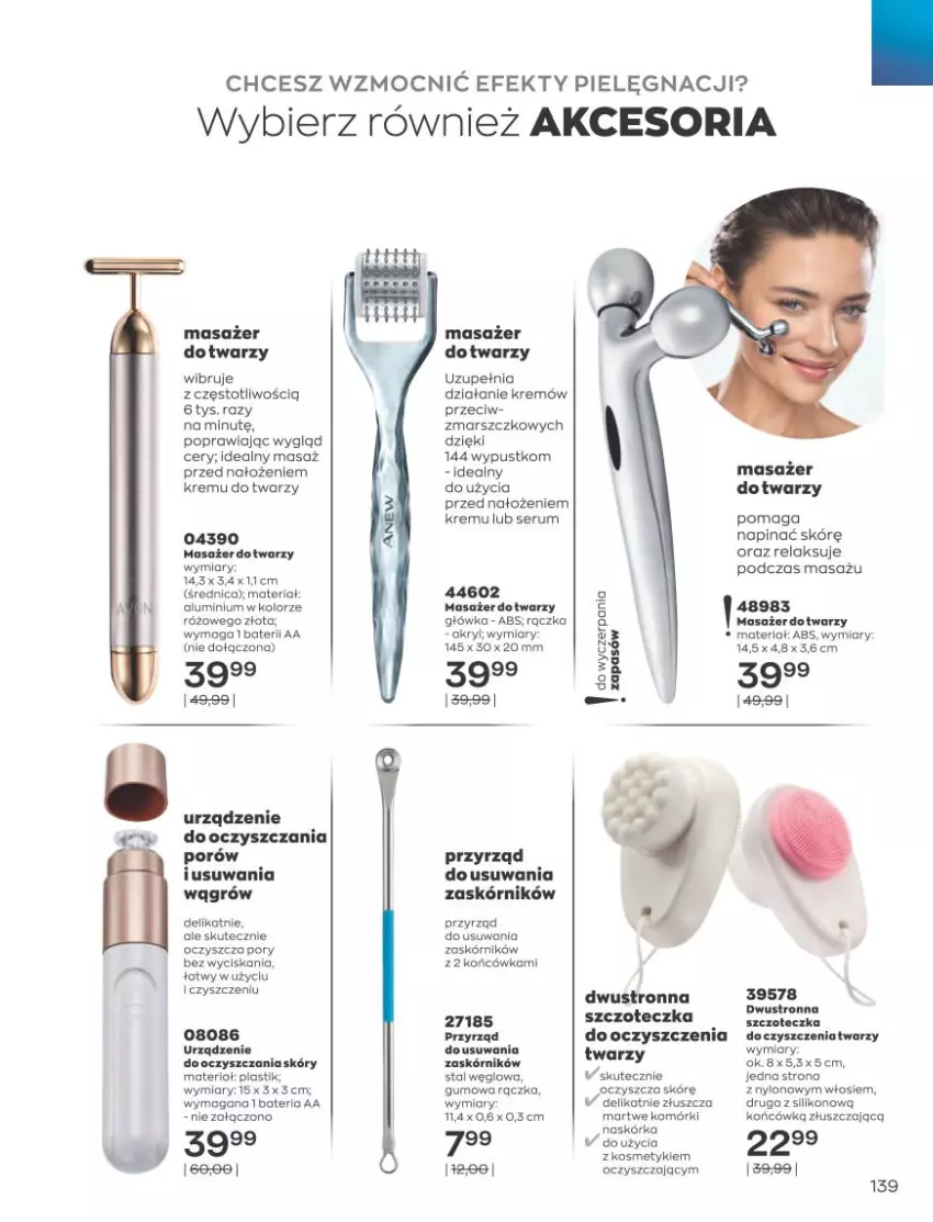 Gazetka promocyjna Avon - Katalog Avon 10/2021 kampania październik - ważna 01.09 do 31.10.2021 - strona 135 - produkty: Mars, Masażer, Por, Rum, Ser, Serum, Szczoteczka