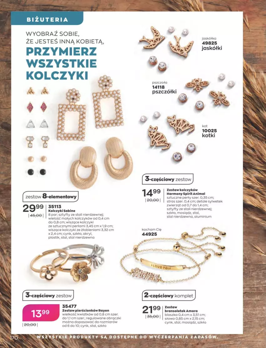 Gazetka promocyjna Avon - Katalog Avon 10/2021 kampania październik - ważna 01.09 do 31.10.2021 - strona 166 - produkty: Cynk, Koc, Kolczyki, Perła, Zestaw pierścionków