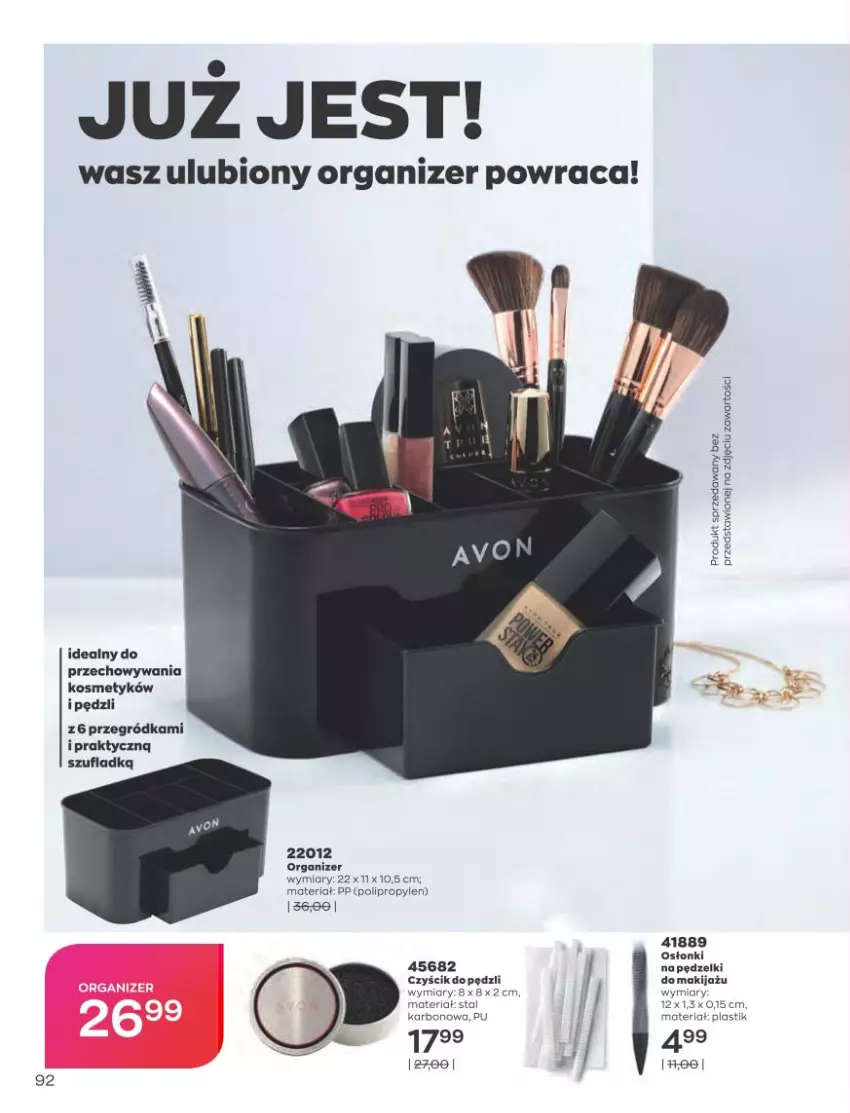 Gazetka promocyjna Avon - Katalog Avon 10/2021 kampania październik - ważna 01.09 do 31.10.2021 - strona 88 - produkty: Makijaż, Organizer