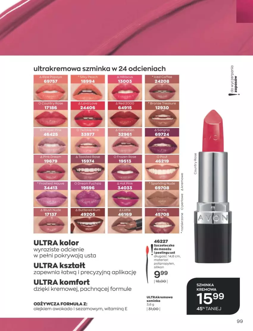 Gazetka promocyjna Avon - Katalog Avon 10/2021 kampania październik - ważna 01.09 do 31.10.2021 - strona 95 - produkty: Inka, Mule, Olej, Peeling, Pokrywa, Sezam, Szminka