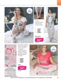 Gazetka promocyjna Avon - Katalog Avon 10/2021 kampania październik - Gazetka - ważna od 31.10 do 31.10.2021 - strona 183 - produkty: Budzik, T-shirt, Panda, Spodnie, Piżama