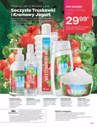 Gazetka promocyjna Avon - Katalog Avon 10/2021 kampania październik - Gazetka - ważna od 31.10 do 31.10.2021 - strona 229 - produkty: Płyn do kąpieli, Mydło w płynie, Jogurt, Truskawki, Masło do ciała, Aksam, Mydło, Masło, Fa