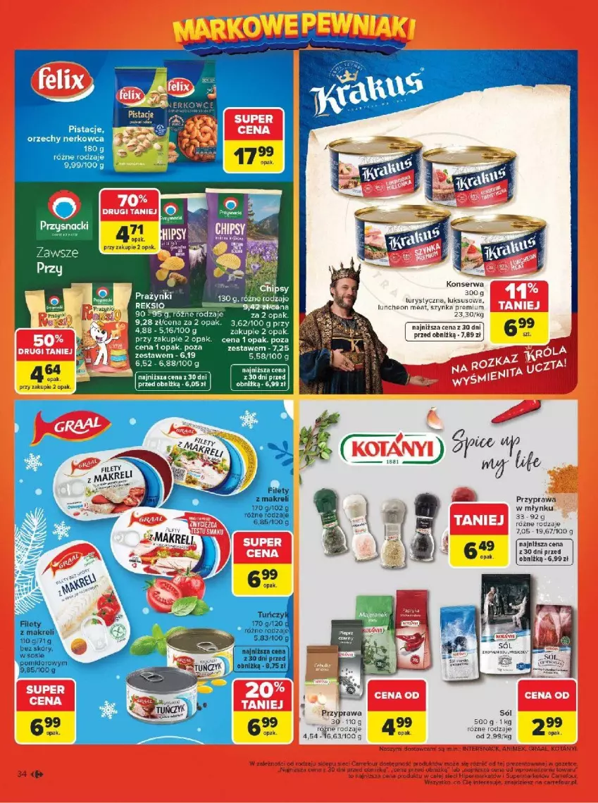 Gazetka promocyjna Carrefour - Gazetka Carrefour, Market Łap markowe pewniaki! - ważna 16.02 do 28.02.2026 - strona 36 - produkty: Fa, Gra, Graal, Nike, Pistacje, Ser, Szynka