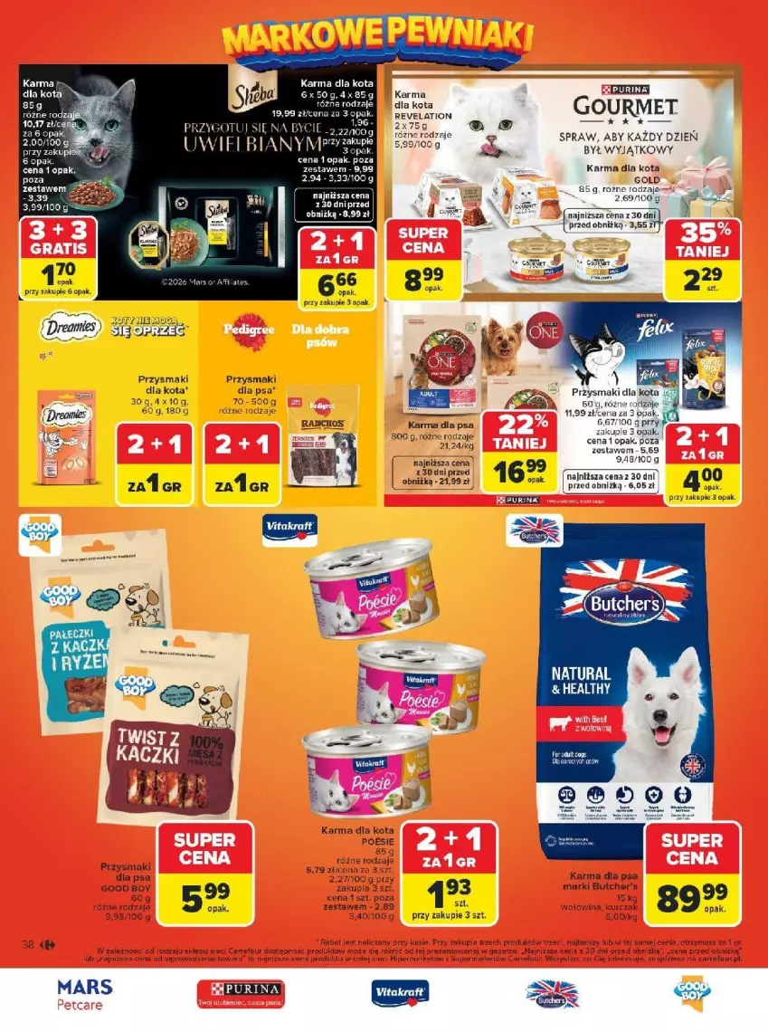 Gazetka promocyjna Carrefour - Gazetka Carrefour, Market Łap markowe pewniaki! - ważna 16.02 do 28.02.2026 - strona 40 - produkty: Fa, Feta, LG, Mars, Przysmaki, Pur, Purina, Rama