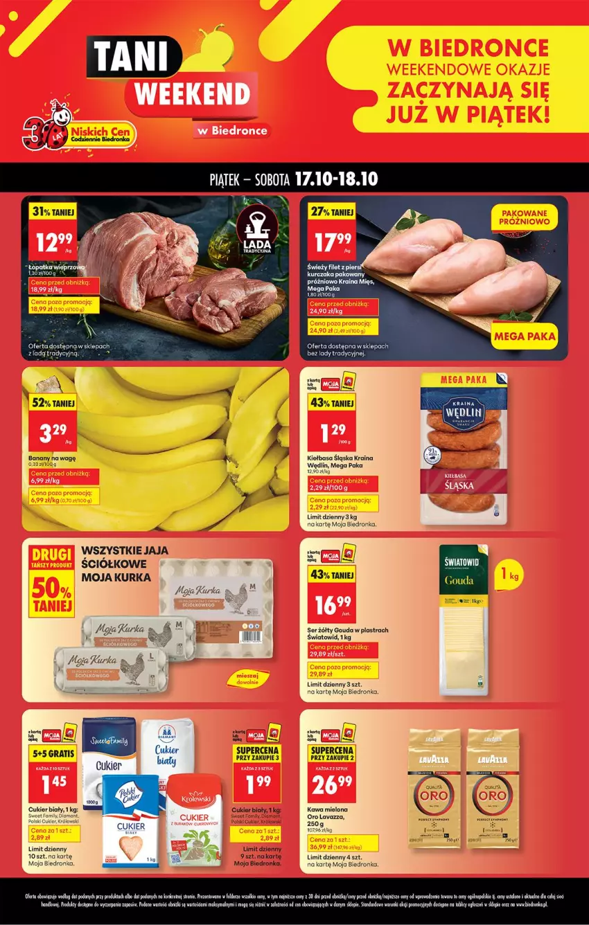 Gazetka promocyjna Biedronka - Tani Weekend - ważna 17.10 do 18.10.2025 - strona 1 - produkty: Fa, Gra