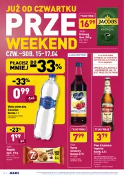 Gazetka promocyjna Aldi - Gazetka - ważna od 17.04 do 17.04.2021 - strona 24 - produkty: Piwa, Piwo, Gra, Kawa mielona, Kawa, Croissant, Jacobs Krönung, Tera, Paola, 7 Days, Rogal, Syrop, Woda mineralna, Jacobs, Woda, Kakao