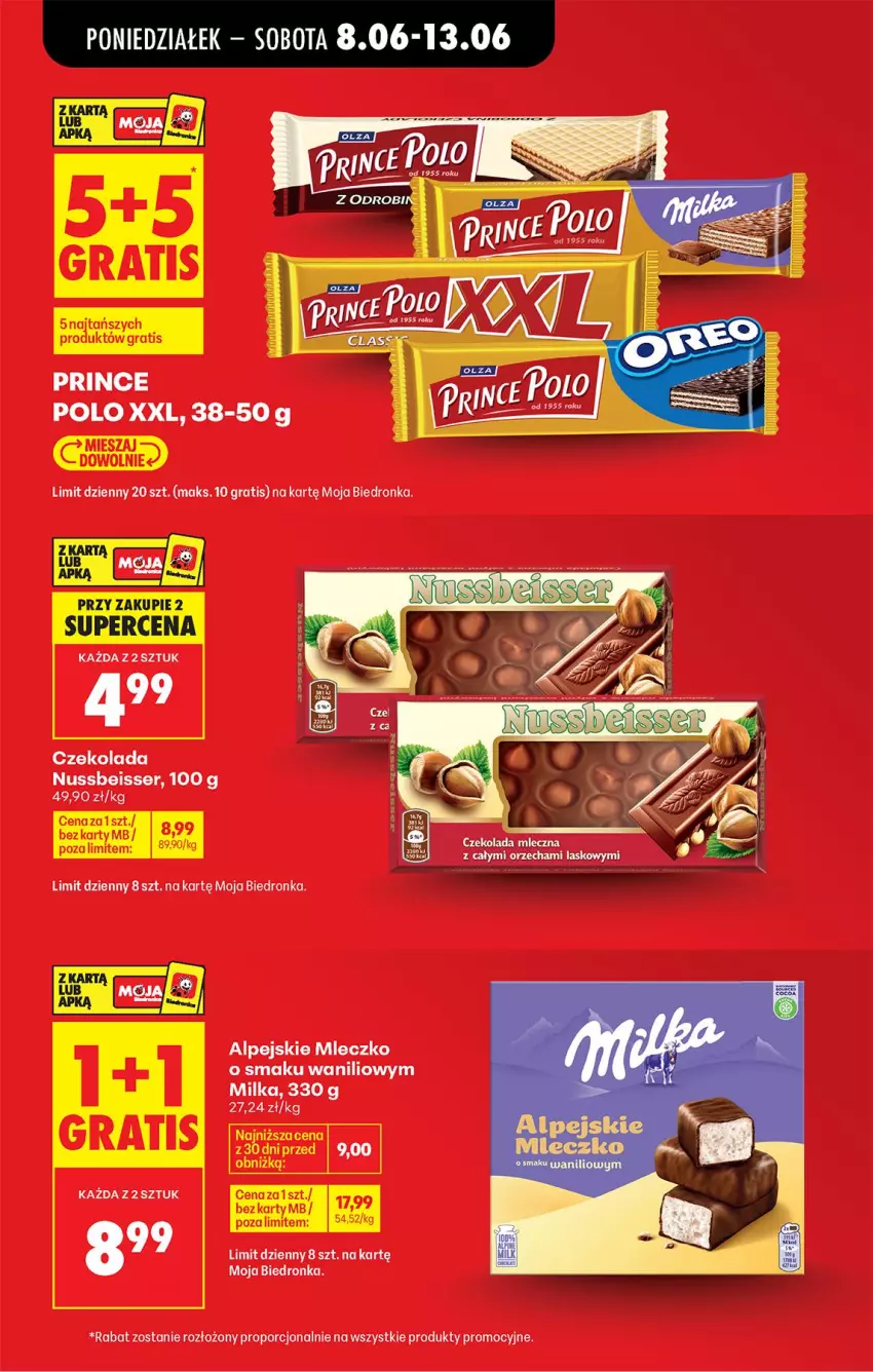 Gazetka promocyjna Biedronka - Od Poniedziałku - ważna 08.06 do 13.06.2026 - strona 11 - produkty: Czekolada, Gra, Milka, Por, Prince Polo, Ser