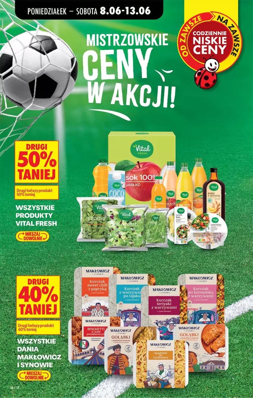 Gazetka promocyjna Biedronka - Od Poniedziałku - ważna 08.06 do 13.06.2026 - strona 18 - produkty: Gołabki, Kurczak, Por, Spaghetti, Warzywa
